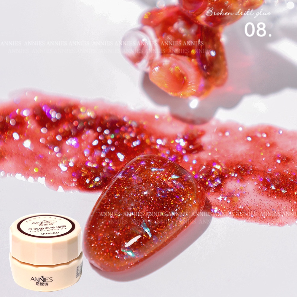 Sơn móng gel mắt mèo ANNIES 5ml lấp lánh ánh nhũ ngọc trai