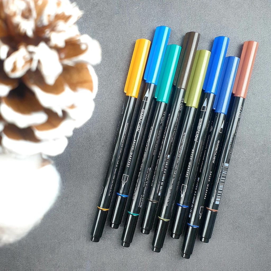 Bút Cọ Gốc Nước Calligraphy 2 Đầu SIMBALION DUAL BRUSH PEN - P2