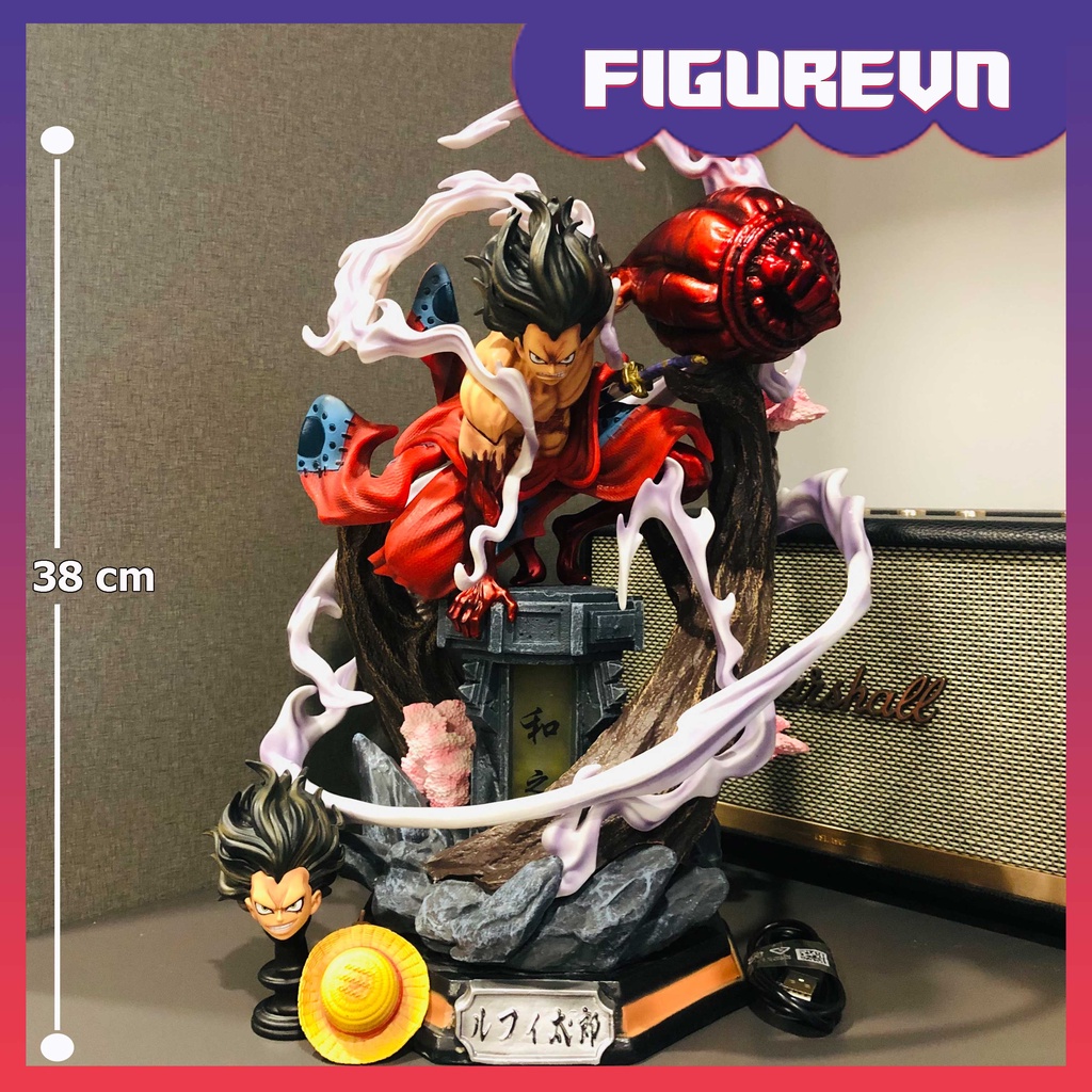 Figure / Mô hình Luffy Wano 38 cm có đèn