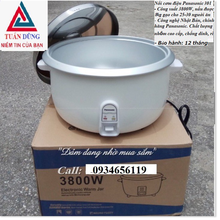 Nồi cơm điện Panasonic/CUCKOO 25l , công suất 3800w Nồi cơm điện công nghiệp