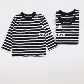 Áo Thun Chui Đầu Kẻ Đen Trắng Gap