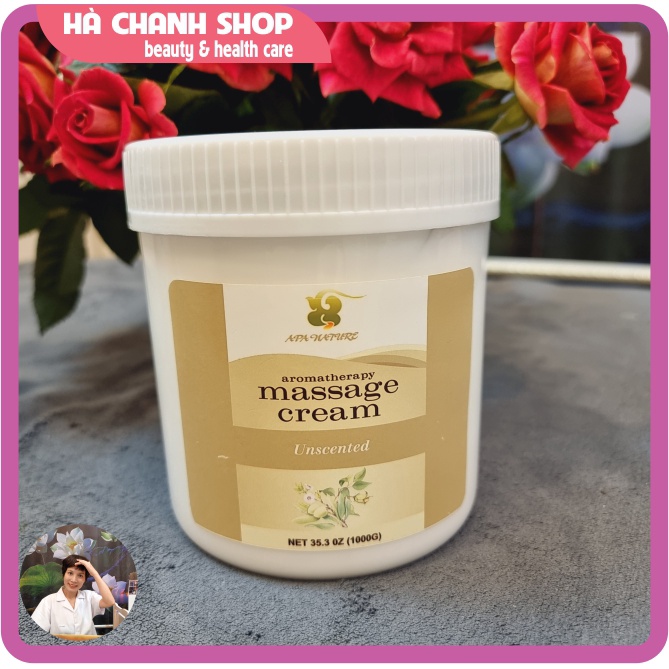 Kem Massage Mặt APA Nature - Aromatherapy Massage Cream Mát Xa Mặt Chiết Xuất Lô Hội Cấp Ẩm Dưỡng Da Size Lớn 1000gr