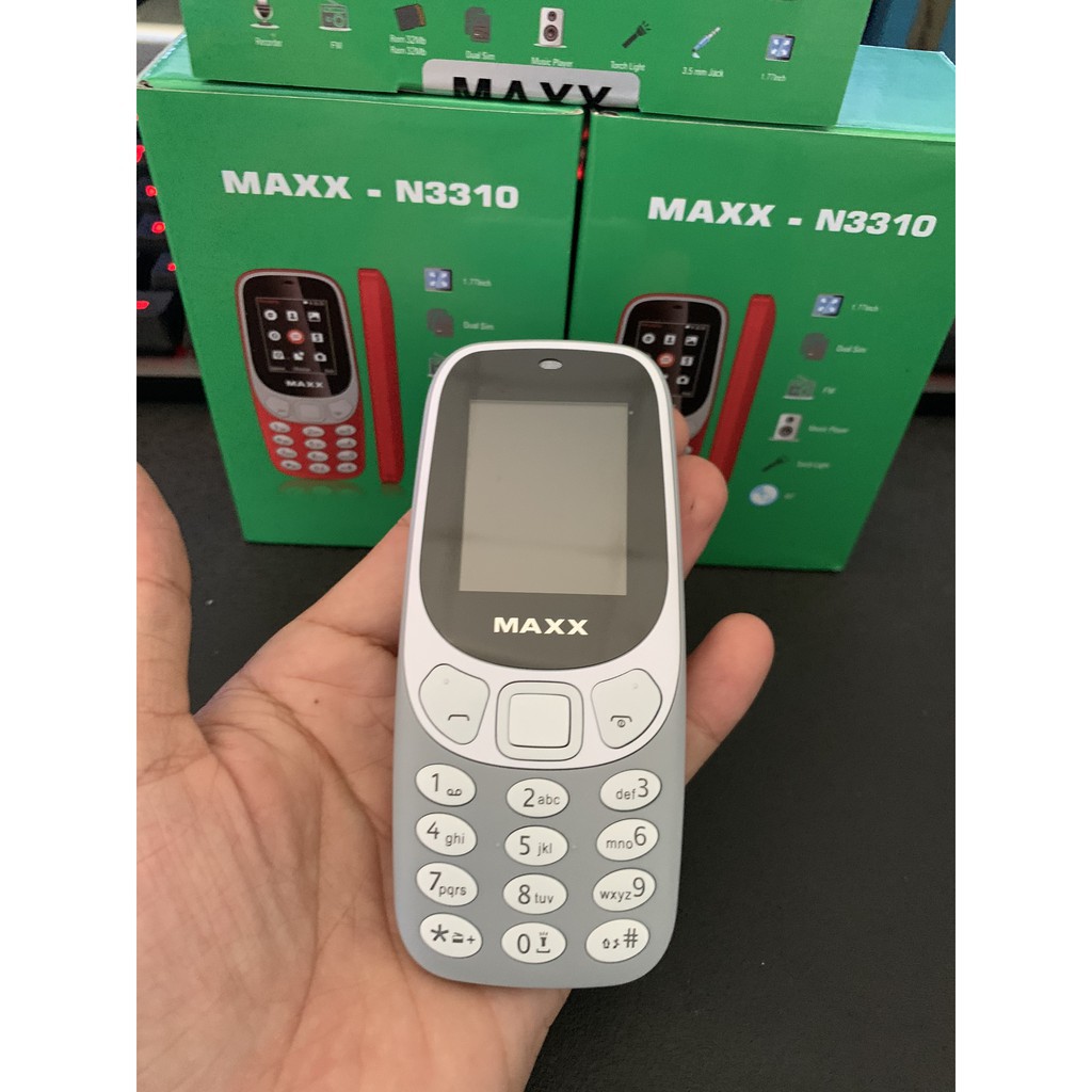 Điện Thoại MAXX N3310 2 Sim - Thiết Kế Độc Đáo Và Đẹp Mắt -FM Không Cần Tai Nghe-Nghe Nhạc-Đầy Đủ Tính Năng