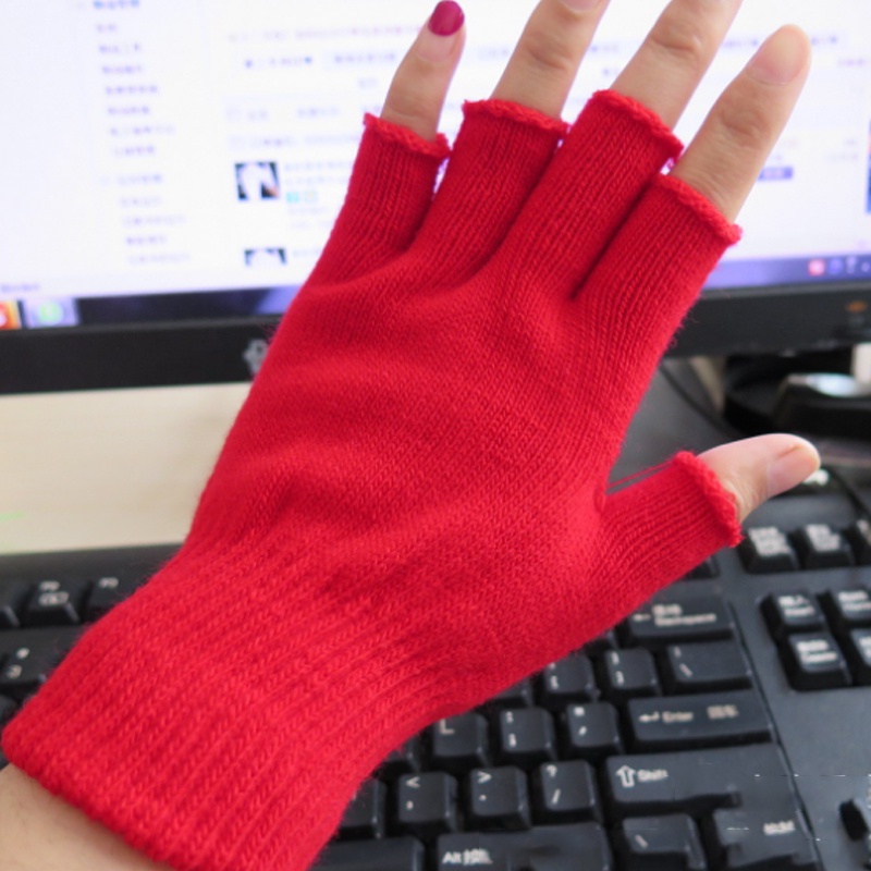 1 Đôi Găng Tay Hở Ngón Thời Trang Nữ