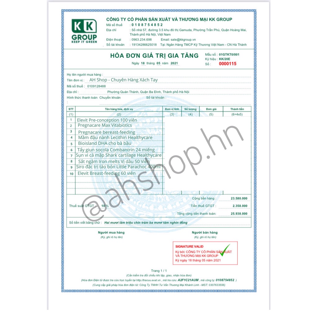 Vitamin Tổng Hợp Elevit Cho Mẹ Bầu 100 Viên