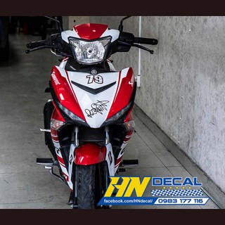 Tem Trùm Exciter 150 Trắng Đỏ