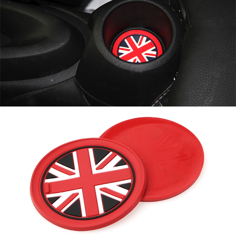 Miếng Lót Cốc Chống Trượt Bằng Silica Gel 7.7mm Cho Xe Hơi Bmw Mini Cooper 2011 2012 2013 R55 R56