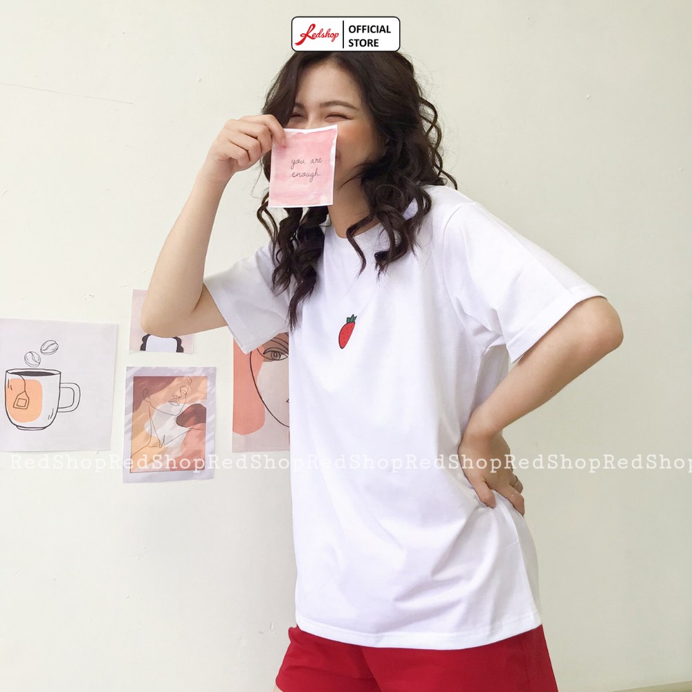 Bộ ngủ nữ mặc nhà phong cách Hàn Quốc họa tiết Homy hoa quả chất đũi mịn vải mát không nhăn REDSHOP | BigBuy360 - bigbuy360.vn