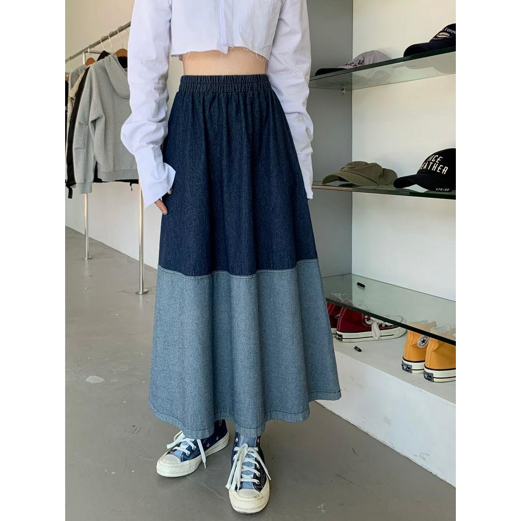 Chân váy jean Lưng Cao Thời Trang Dành Cho Nữ