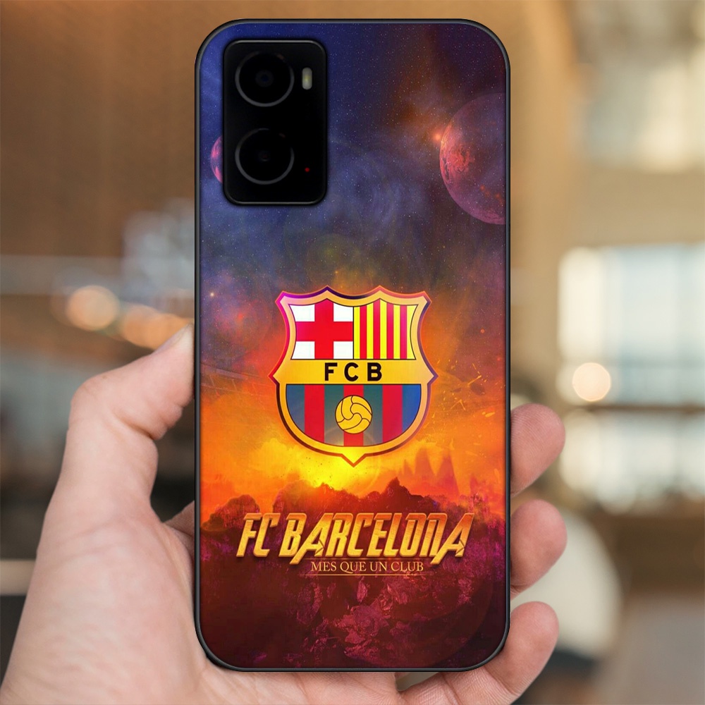Ốp lưng Oppo A76 viền đen in hình Barcelona Barca