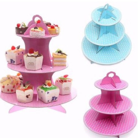 Kệ Bánh Cupcake 3 Tầng