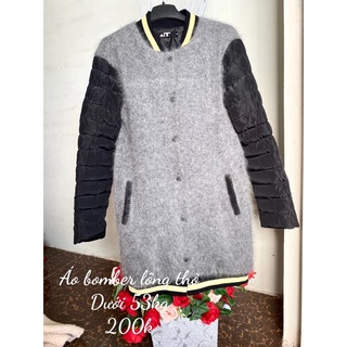 Áo khoác bomber dáng dài