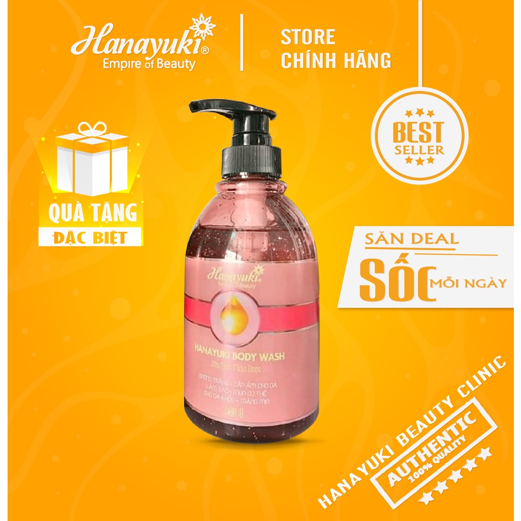 Sữa tắm trắng nước hoa Hanayuki Body Wash  - Hanayuki Vietnam Chính Hãng