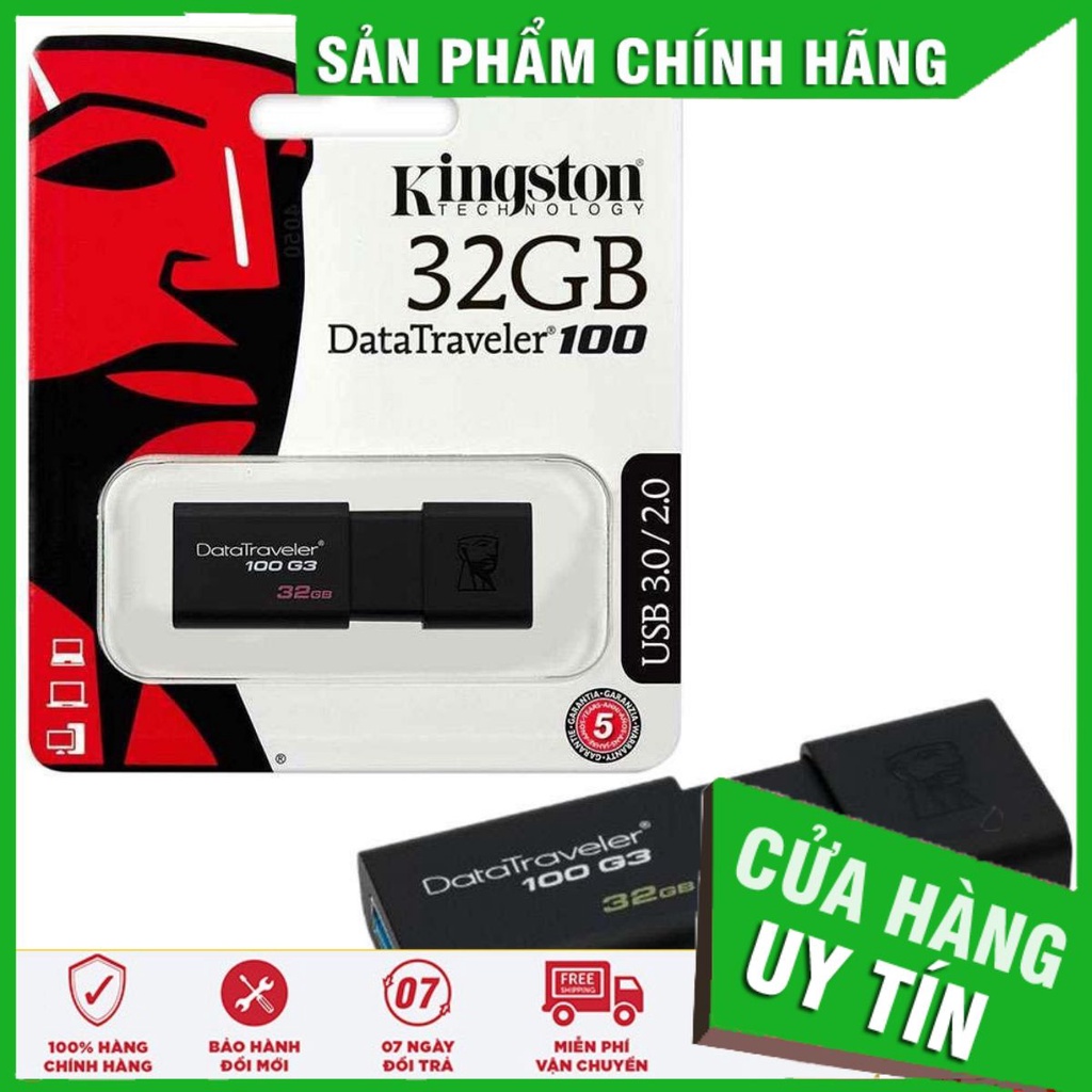USB 32gb Kingston DT100G3 chính hãng tem Vĩnh Xuân SPC/FPT ✔HÀNG CHÍNH HÃNG ✔