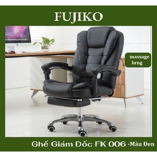 Ghế Giám Đốc Massage Ghế Văn Phòng Chân Xoay Có Gác Chân Hàng Nhập Khẩu Cao Cấp - Bảo Hành 2 Năm