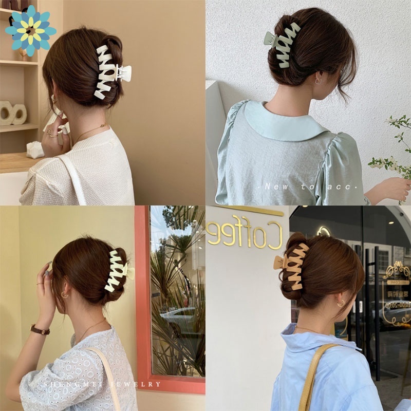 Kẹp tóc cỡ lớn phong cách Hàn Quốc sành điệu năm 2021 cho nữ