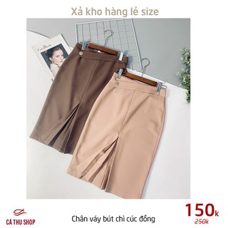 Chân váy cúc đồng còn BE