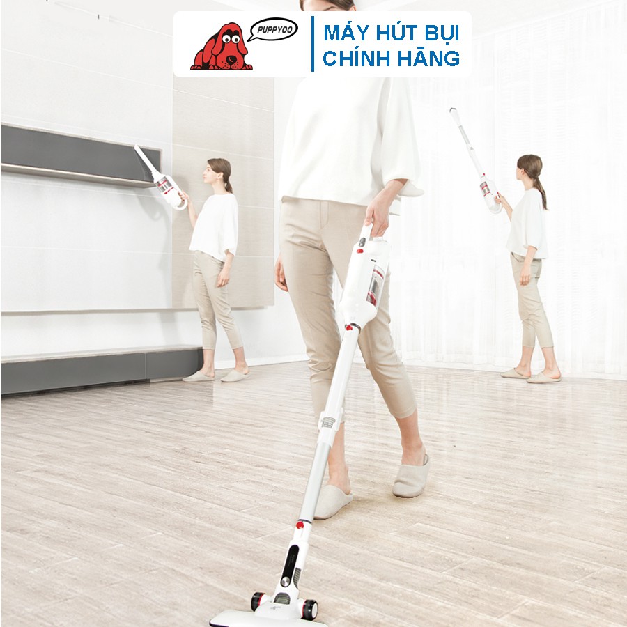 [PUPPYOO] Máy Hút Bụi Cầm Tay Không Dây PUPPYOO T10 Mix Công Suất 250W Lực Hút 17500Pa Pin 2000mAh*7cell Bảo Hành 2 Năm | BigBuy360 - bigbuy360.vn