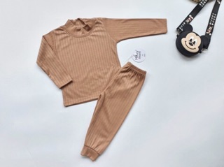 Bộ len gân cổ cao Minky ( cổ 3 phân)
