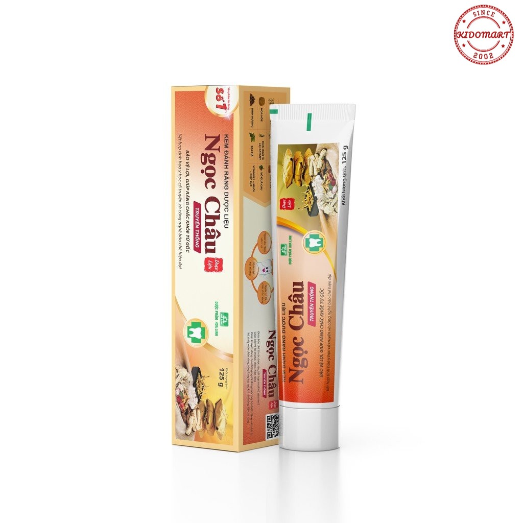 Kem Đánh Răng Dược Liệu Ngọc Châu 125gr