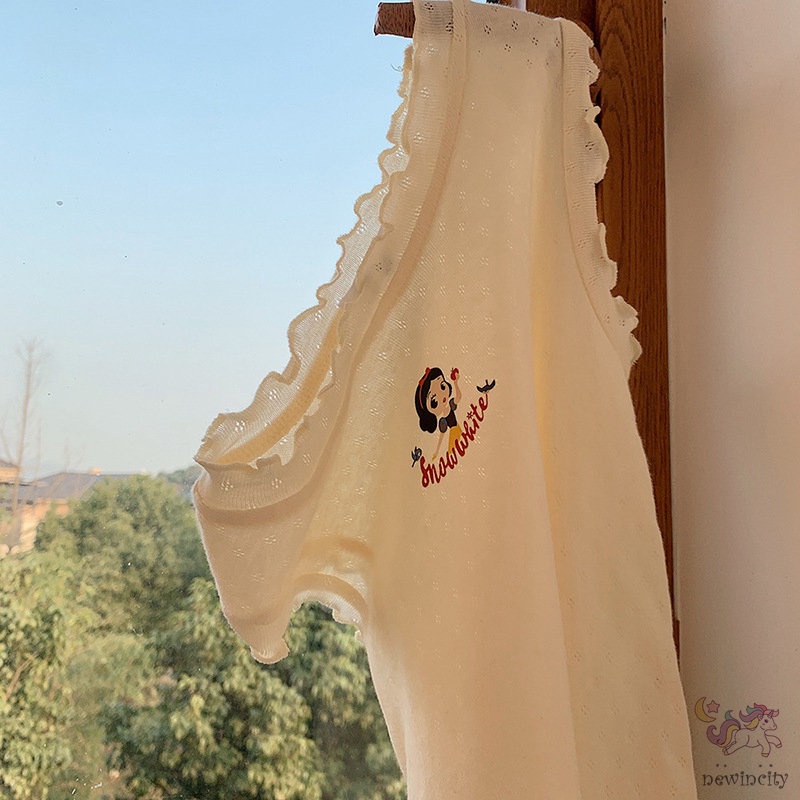 Đầm Sát Nách In Họa Tiết Hoạt Hình Phong Cách Hàn Quốc Thời Trang Mùa Hè Cho Bé Gái