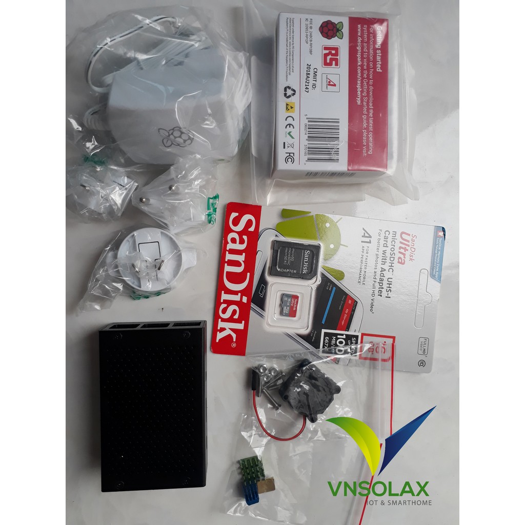 Combo Raspberry Pi3 B + Cài Sẵn Hass full