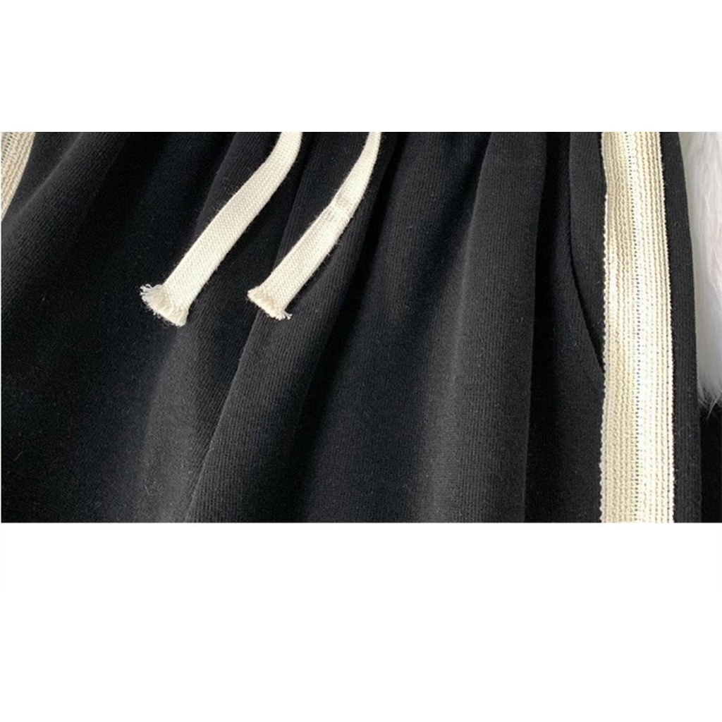 Quần ngắn ống rộng Phối Dây Rút Cá Tính Theo Phong Cách Hàn Quốc