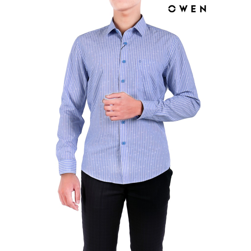 Áo sơ mi dài tay Owen Regularfit có túi - AR20708DT