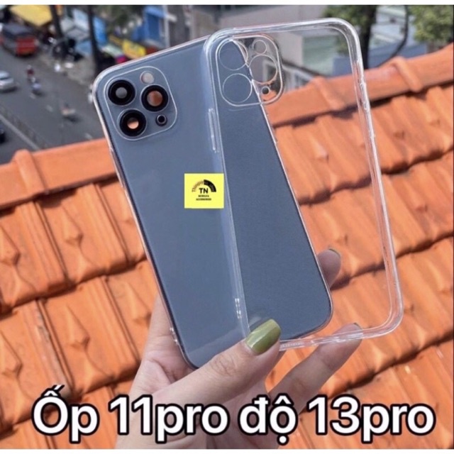 Ốp Lưng Cho Vỏ Độ 11Pro, 11Promax Lên 13Pro, 13Promax Ốp silicon trong ỐP CAMERA NHỎ
