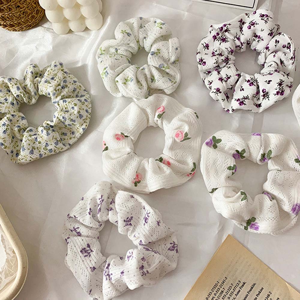 Dây buộc tóc họa tiết hoa phong cách boho thanh lịch cá tính