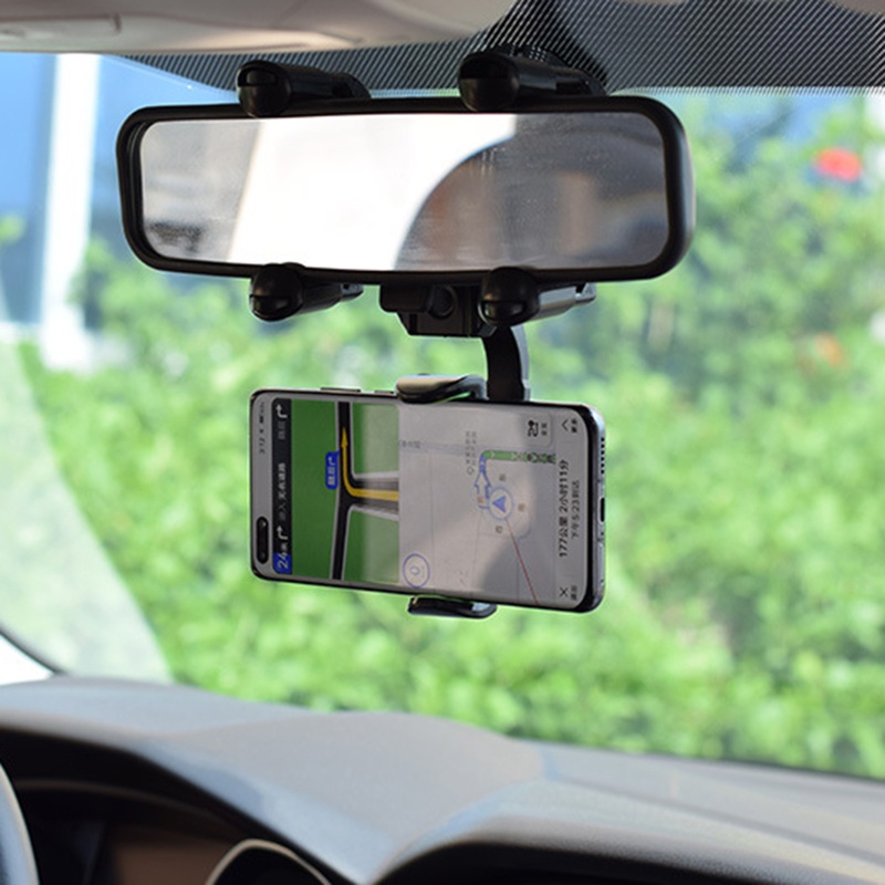 Giá Đỡ Điện Thoại / Thiết Bị Định Vị GPS Gắn Kính Chiếu Hậu Xe Hơi Tiện