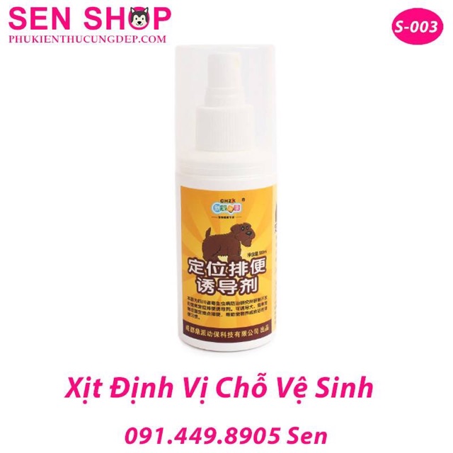 XỊT ĐỊNH VỊ CHỖ VỆ SINH CHO CHÓ