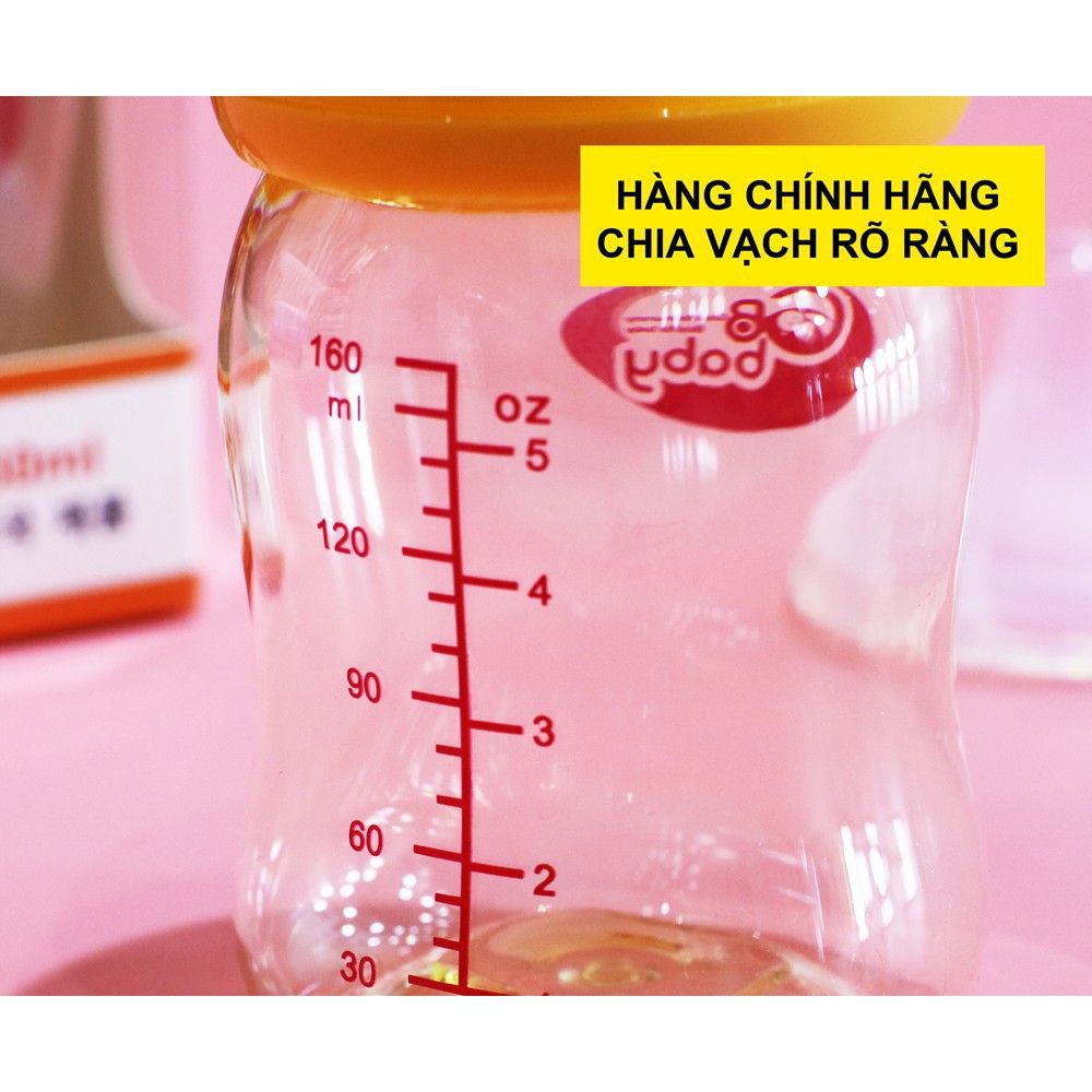 (hh1303) Bình Sữa Cổ Rộng GB BABY PPSU 160ml, 180ml, 240ml Chống Sặc