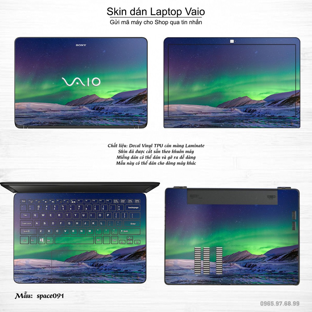 Skin dán Laptop Sony Vaio in hình không gian _nhiều mẫu 16 (inbox mã máy cho Shop)