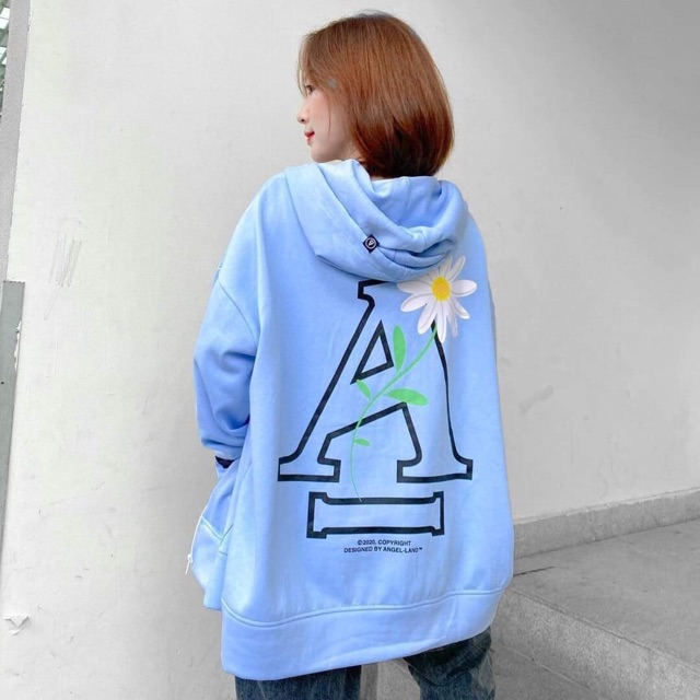 Áo Khoác Hoodie nỉ form thụng hoa cúc chữ A Unisex | BigBuy360 - bigbuy360.vn