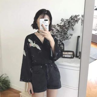 [ ORDER TAOBAO] Áo họa tiết con cò