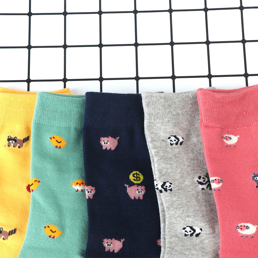 Tất Cotton Nữ Mềm Mại In Hình Hoạt Hình Đáng Yêu