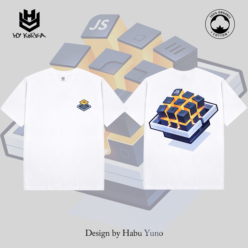 Áo Thun Tay Lỡ HY Korea In Hình JS 160 Unisex NAm Nữ Oversize.