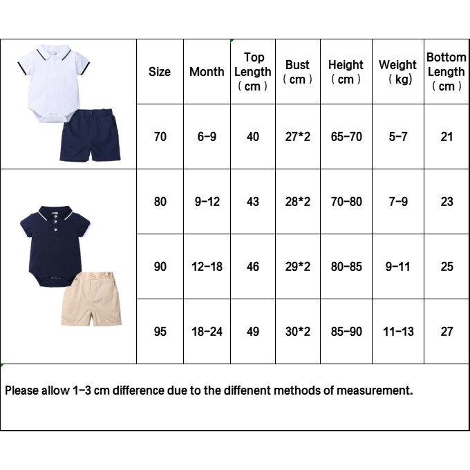 Bộ hai món Áo polo màu trơn và Quần short SOFFNY thời trang dành cho bé trai
