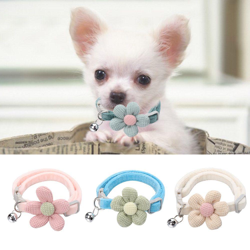 FAY Vòng Cổ Gắn Chuông Hình Hoa Hoạt Hình Cho Mèo Cưng