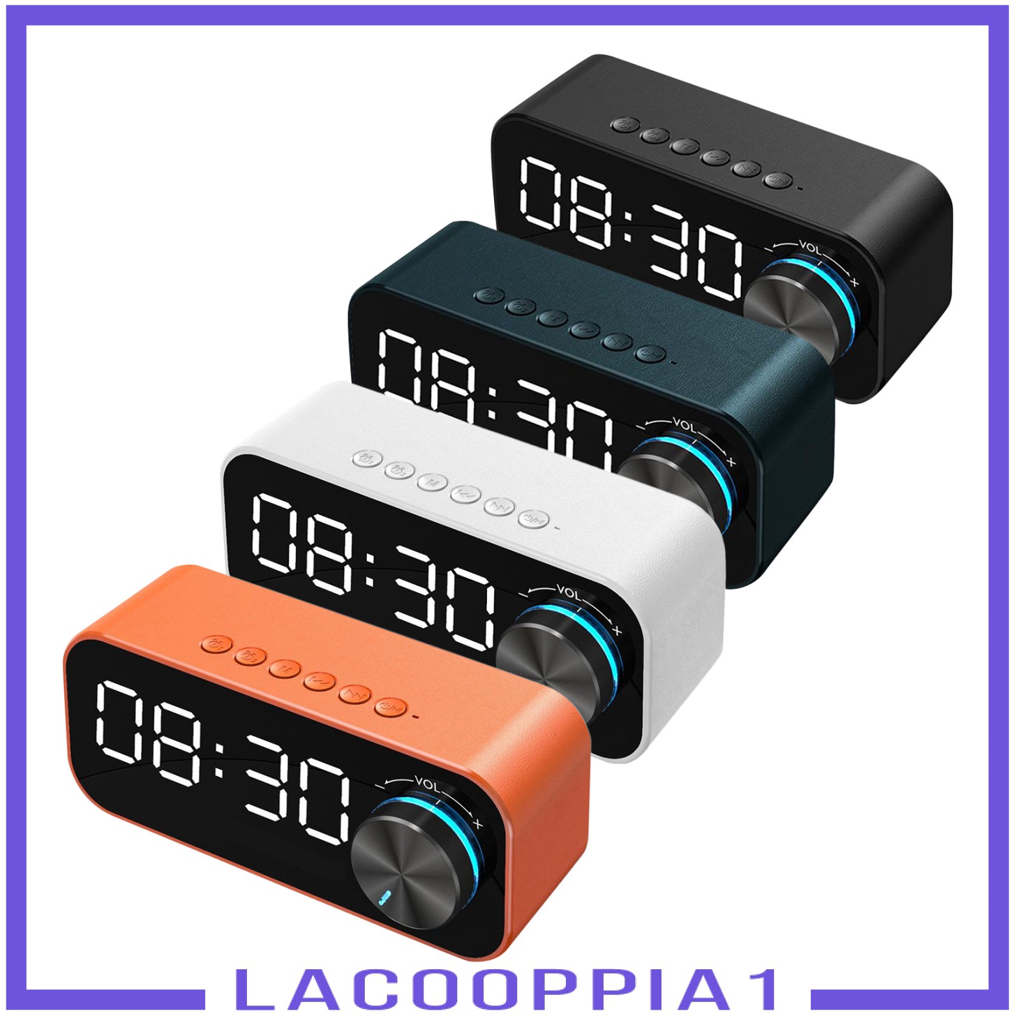 Loa Bluetooth Không Dây Tích Hợp Đồng Hồ Báo Thức