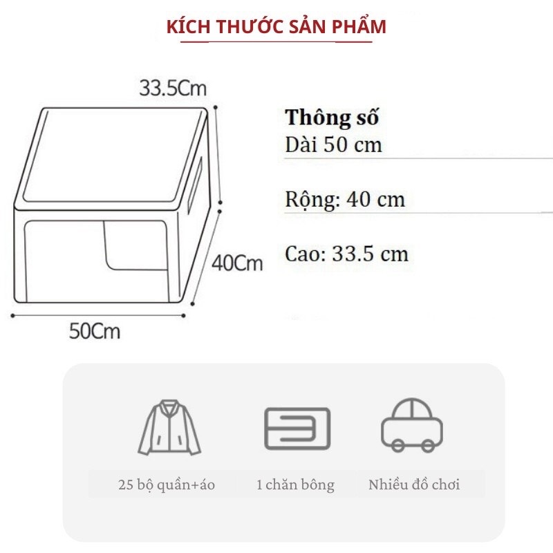 (Sỉ toàn quốc) Hộp Đựng Quần Áo, Chăn Màn Bằng Vải Khung Thép Cỡ Lớn 66L