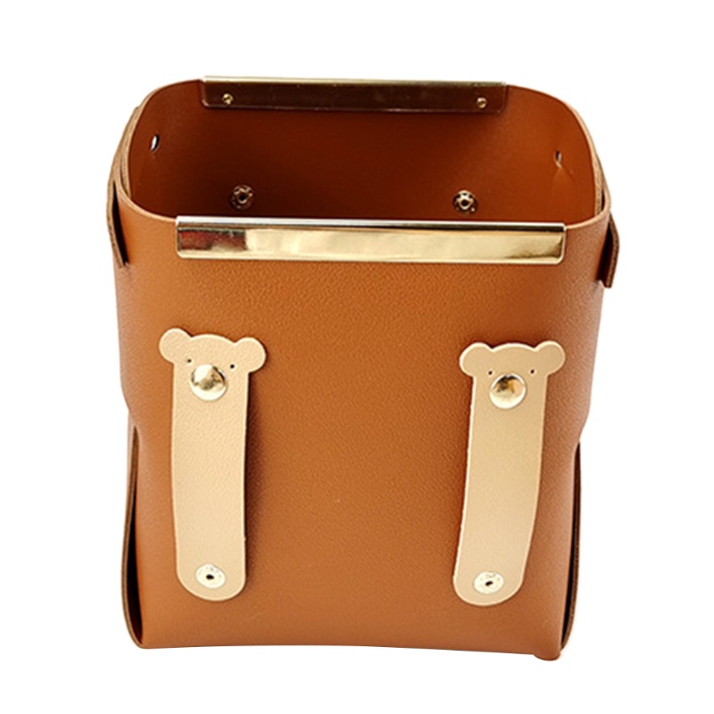 Hộp Da Đựng Đồ Dùng Đa Năng Có Thể Gấp Gọn Tiện Dụng Cho Phòng Tắm / Phòng Ngủ