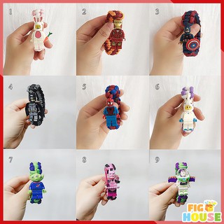 Vòng Tay Lego Các Nhân Vật Iron Man, Spiderman, Captain, Batman – Vòng Tay Paracord VTSP8