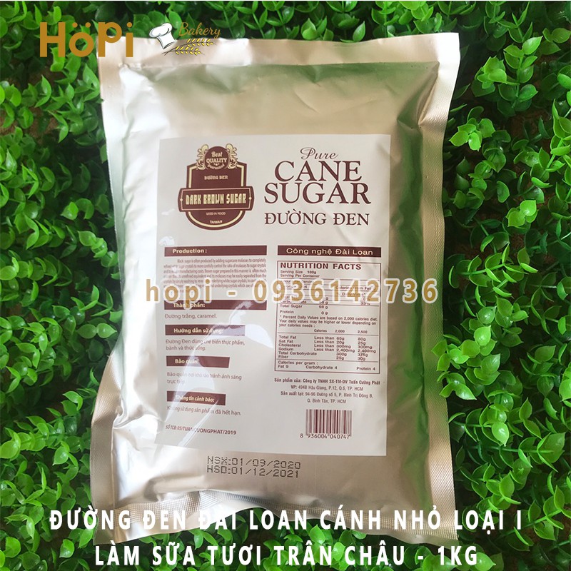 Đường Đen Đài Loan (1kg) Vị Thơm ĐẶC BIỆT Dùng Làm Sữa Tươi Trân Châu Đường Đen - Tặng Công Thức Nấu