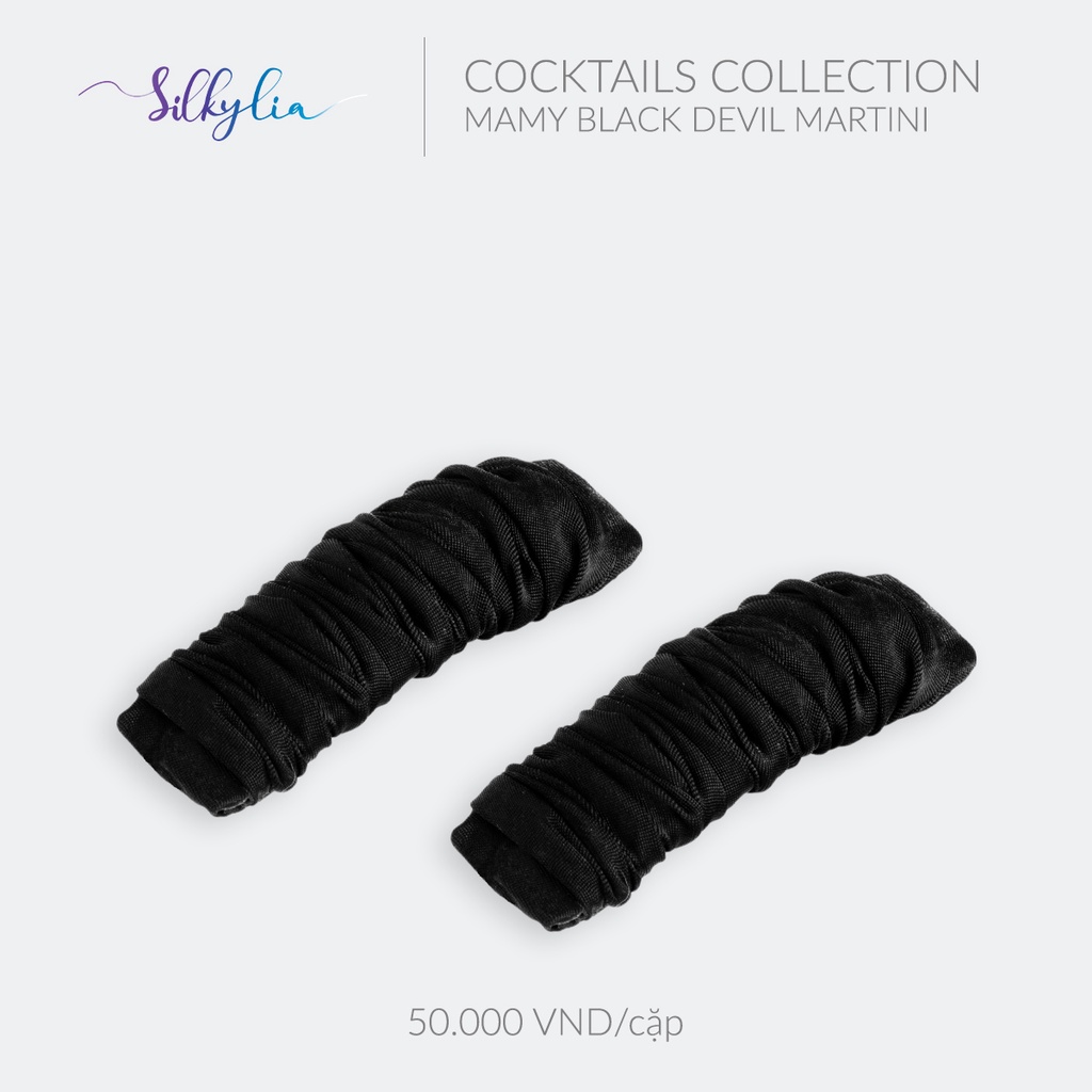 KẸP TÓC LỤA TƠ TẰM Mamy Black Devil Martini