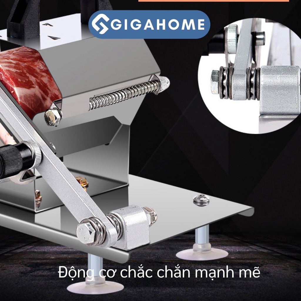 Máy Thái Thịt Đông Lạnh, Làm Bếp Đa Năng Loại Nhỏ GIGAHOME Có Thể Điều Chỉnh Độ Dày 9752