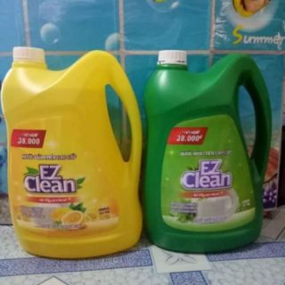 Nước rửa chén EZ can 4 lít ( 4 mùi: chanh, bưỏi, muối biển, trà xanh)