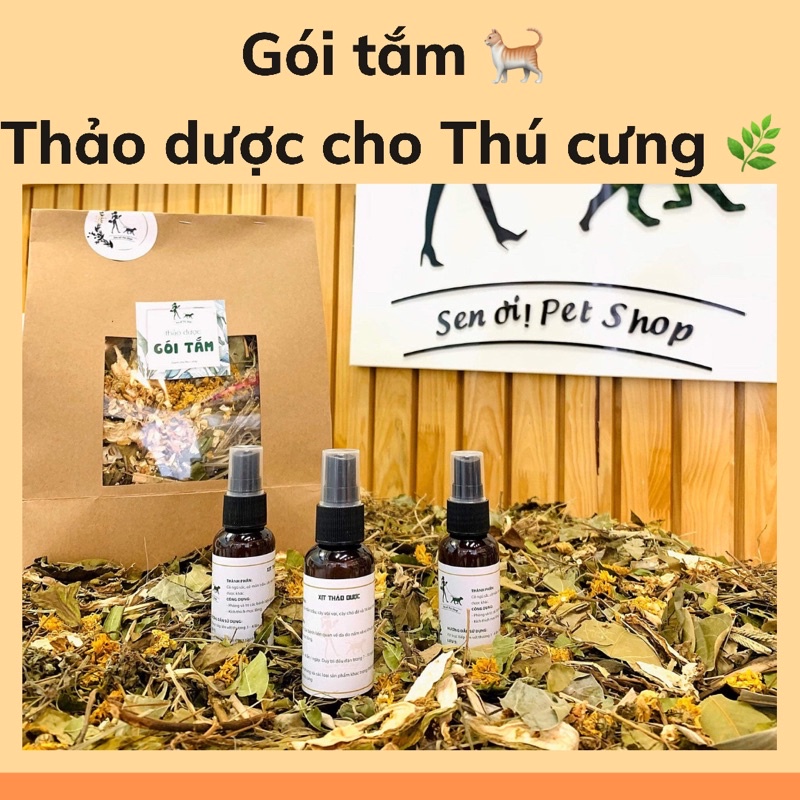 Gói tắm Thảo dược chó mèo