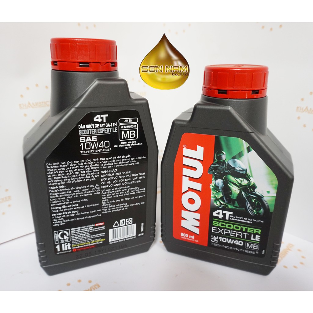 Nhớt xe tay ga MOTUL SCOOTER EXPERT LE - Chính hãng nhà phân phối